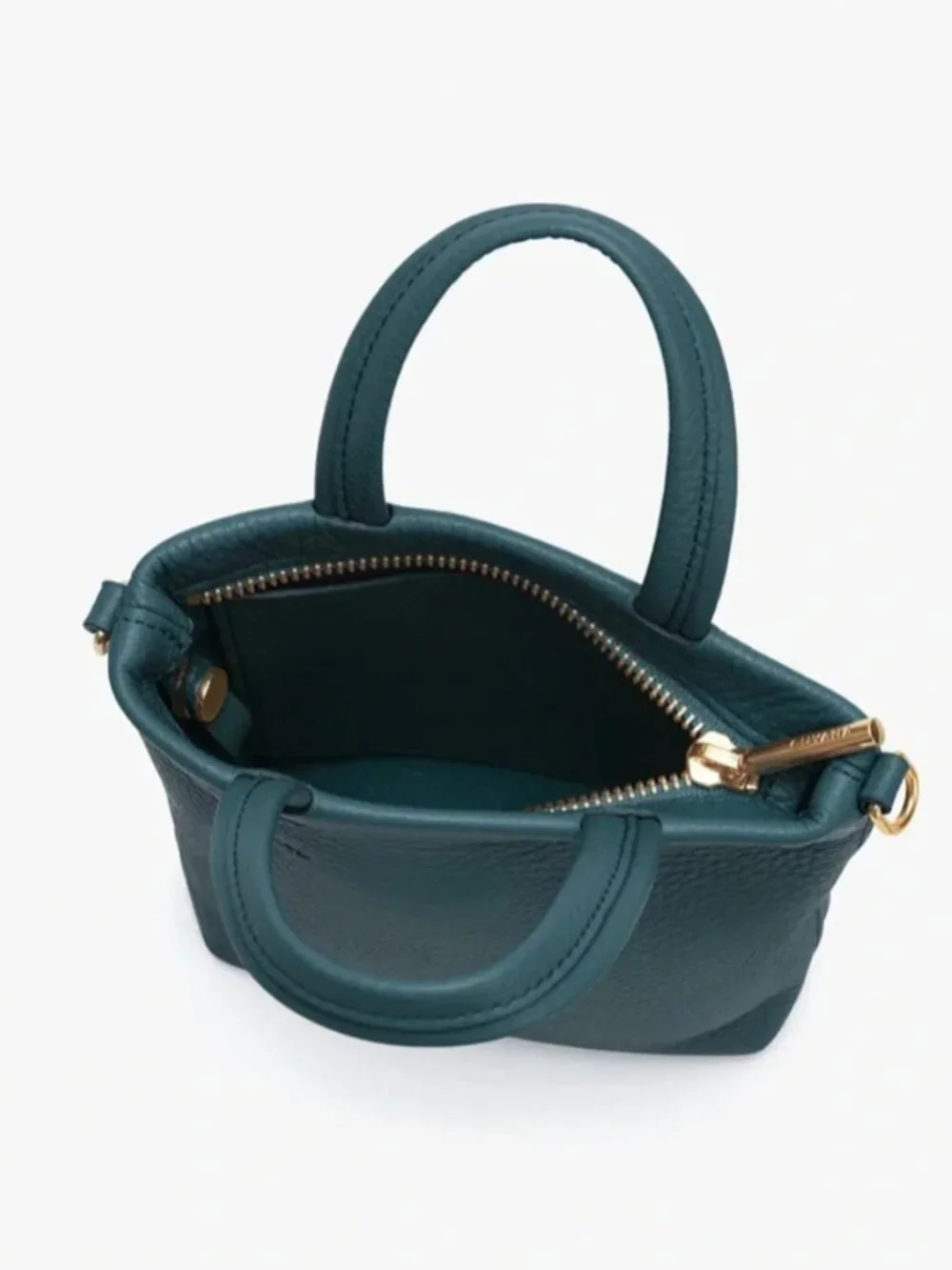 NEW Cuyana Easy Phone Tote in Daffodil Pebbled Leather